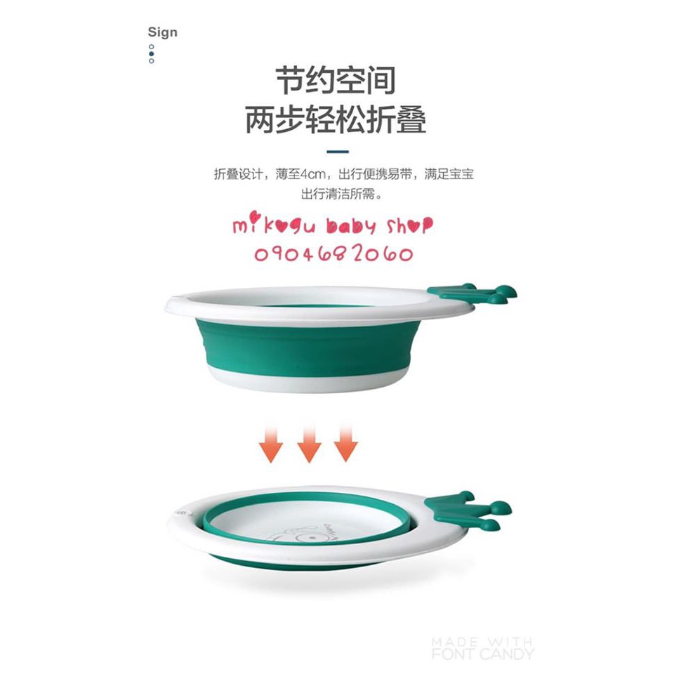 [RẺ VÔ ĐỊCH] [CHÍNH HÃNG]Chậu vương miện gấp gọn - Chất liệu PP cao cấp- Gập gon tiện lợi