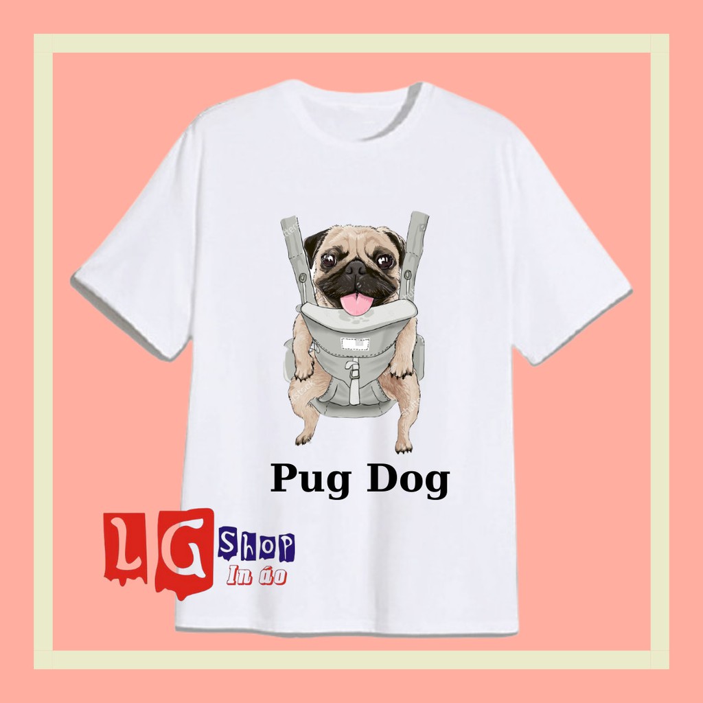 ÁO THUN PUG DOG DÀNH CHO CÁC BÉ- ĐỦ SIZE ÁO