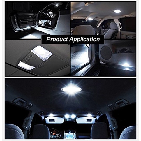 1 Đèn Led T10 W5w 24SMD Ánh Sáng Trắng Cao Cấp Cho Xe Ô Tô