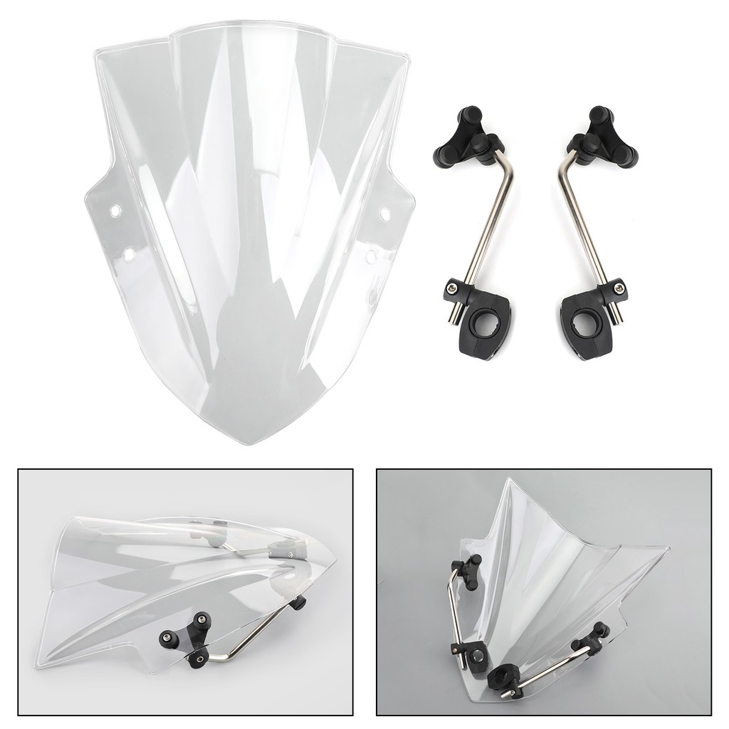 Kính Chắn Gió Bằng ABS Trong Suốt 7/8" 22mm Đa Năng Cho Xe Máy