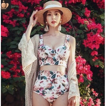 [Mã 44FASHIONSALE1 giảm 10K đơn 50K]Bikini 2 mảnh Tropical hàng Quảng Châu