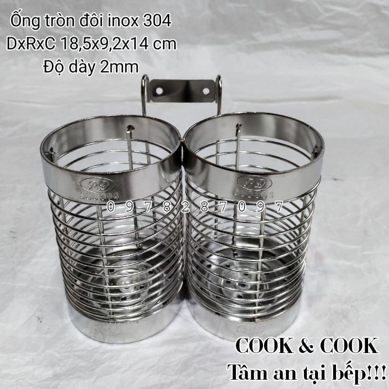 Ống đũa inox SUS 304 cao cấp đủ loại 1 vuông, đôi vuông, đôi tròn...Vietcook