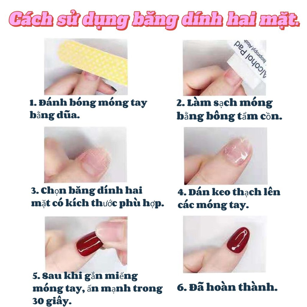 Set 24 Móng Tay Giả Dài Màu Gradient Có Thể Tháo Rời Kèm Vỏ Bọc