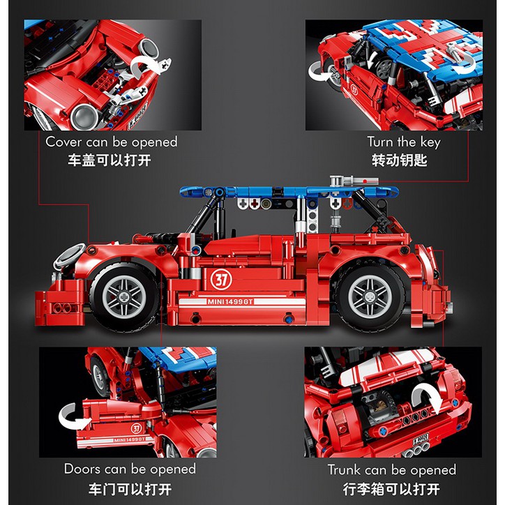 Lắp Ráp 0020 Xe Technic Mini Cooper 1:17 - 1.012pcs