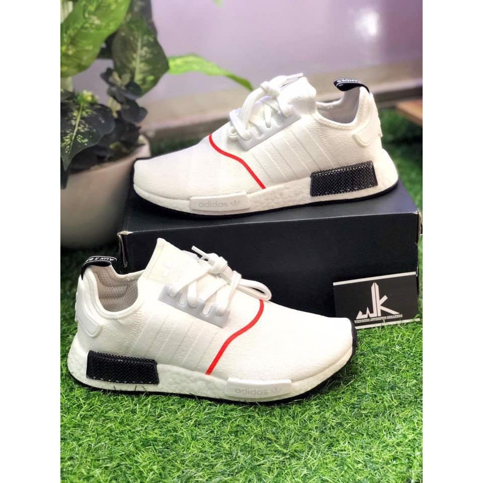 Giày sneaker NMD R1 White Solar Red