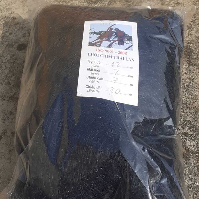 Lưới bẫy chim cu gáy cao 7m mắt lưới 7cm hàng thái lan chiều dài tùy chọn
