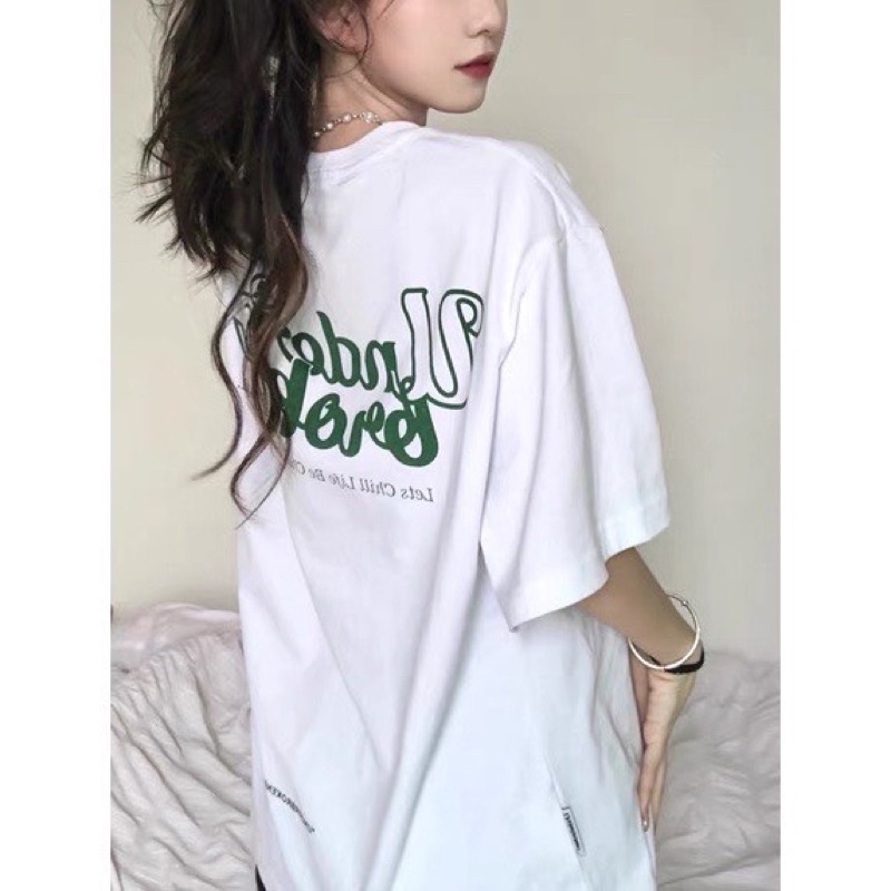 Áo Thun Tay Lỡ UNDERBROKEN Xanh Lá Unisex, Áo Phông Rộng Hot Trend 2022