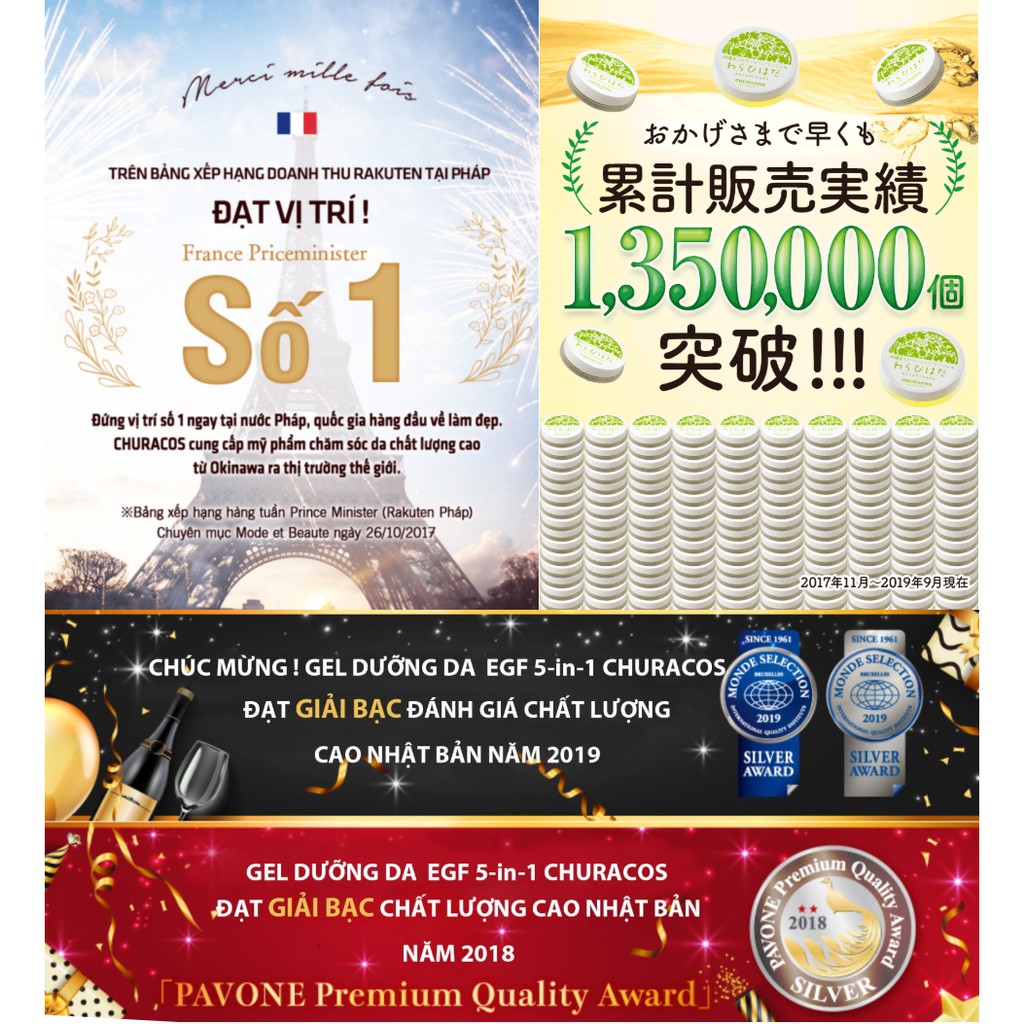 Gel dưỡng da EGF 5in1 Churacos Warabihada | BigBuy360 - bigbuy360.vn