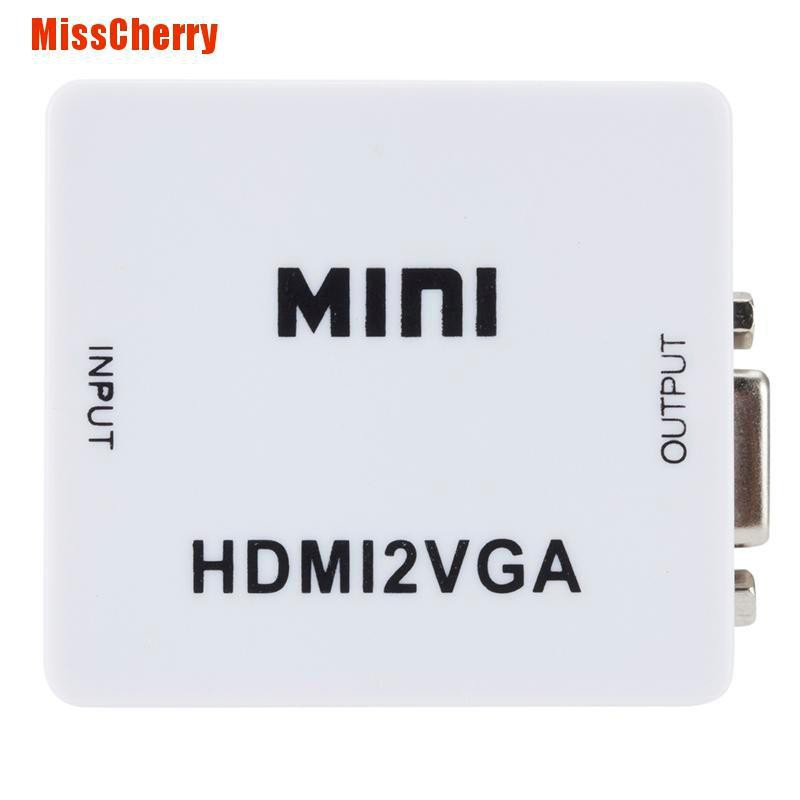 Hộp Chuyển Đổi Vga Sang Hdmi Full Hd 1080p Cho Pc Laptop Dvd Hdtv