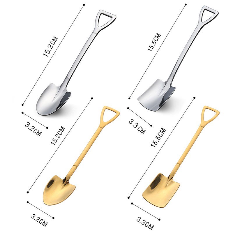 Set 2/4 Muỗng Cà Phê Bằng Thép Không Gỉ Chất Lượng