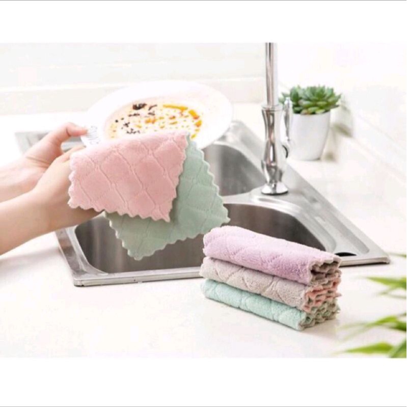 10 khăn lau bếp đa năng cỡ lớn, siêu thấm hút, tiện lợi, lau gì cũng được, giá rẻ tiết kiệm
