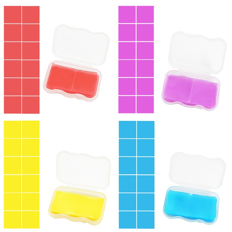 Set 12 Sáp Làm Tranh Đính Đá Nhiều Màu Kèm Hộp Đựng