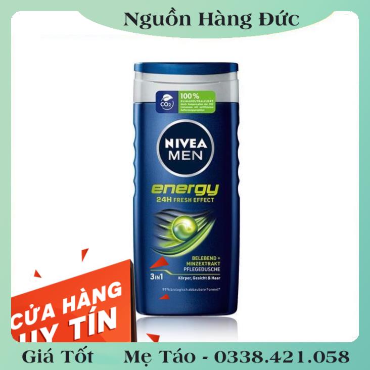 [auth] Nivea Men Đức-  Sữa Tắm, Dầu Gội Nam – Nội địa Đức [Hot]