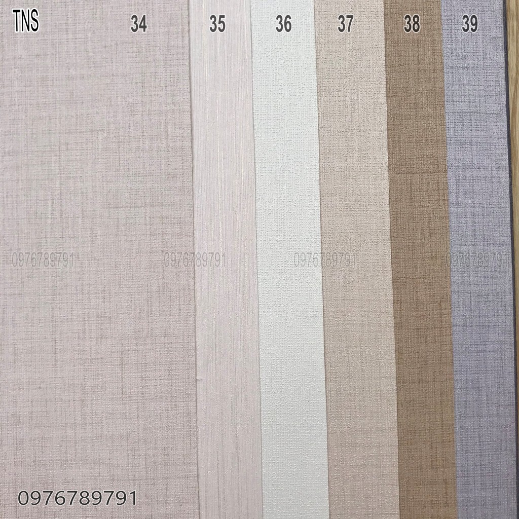 Giấy Dán Tường Trơn Nhám Phòng Ngủ Giả Vải Dày Lụa Keo Sữa Dán Ngoài Khổ 53cm Nhiều Màu Lựa Chọn ODINX