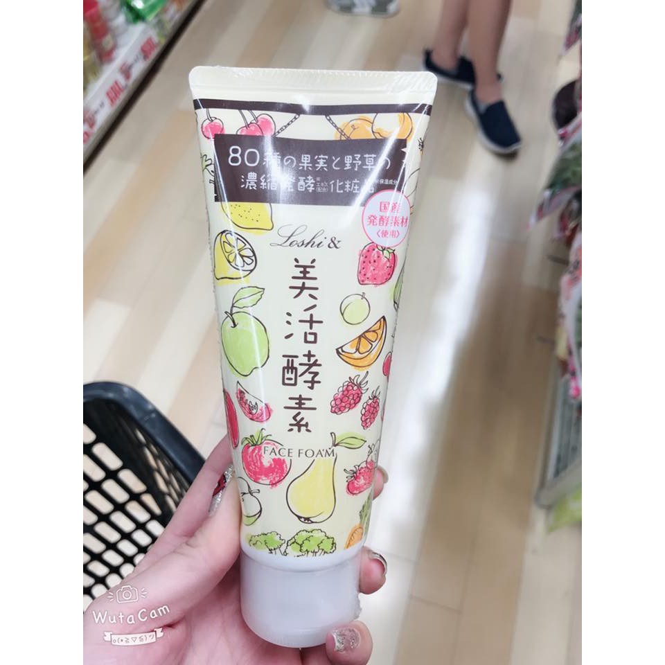 Sữa rửa mặt enzim hoa quả lên men FACE FOAM - hàng nhật nội địa