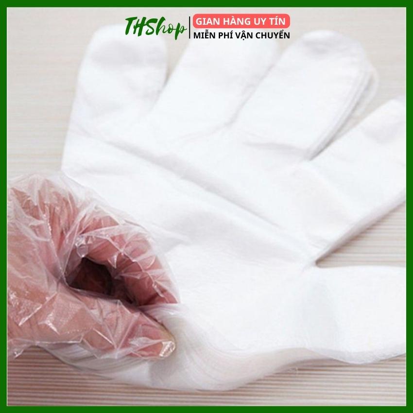Bao Tay Nilon Dùng 1 Lần Set 100 Găng Tay Dùng 1 Lần Tiện Ích - THShop