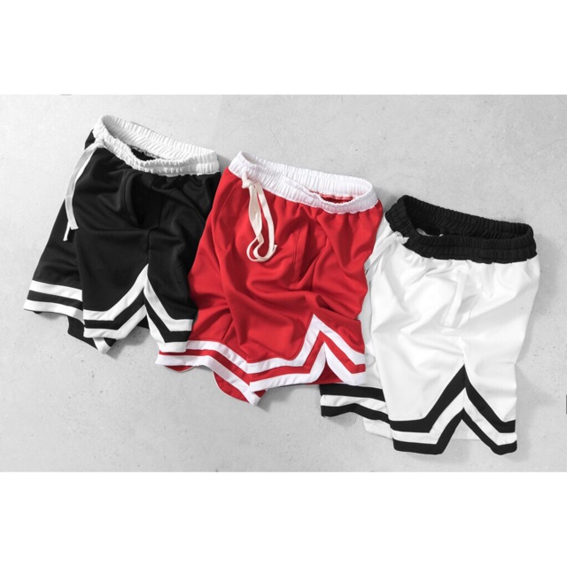 Quần SHORT V 2 LINE Unisex (Thun Poly Bao Giặt Máy Không Xù Lông - 5 Màu Trong Video Thật) | BigBuy360 - bigbuy360.vn