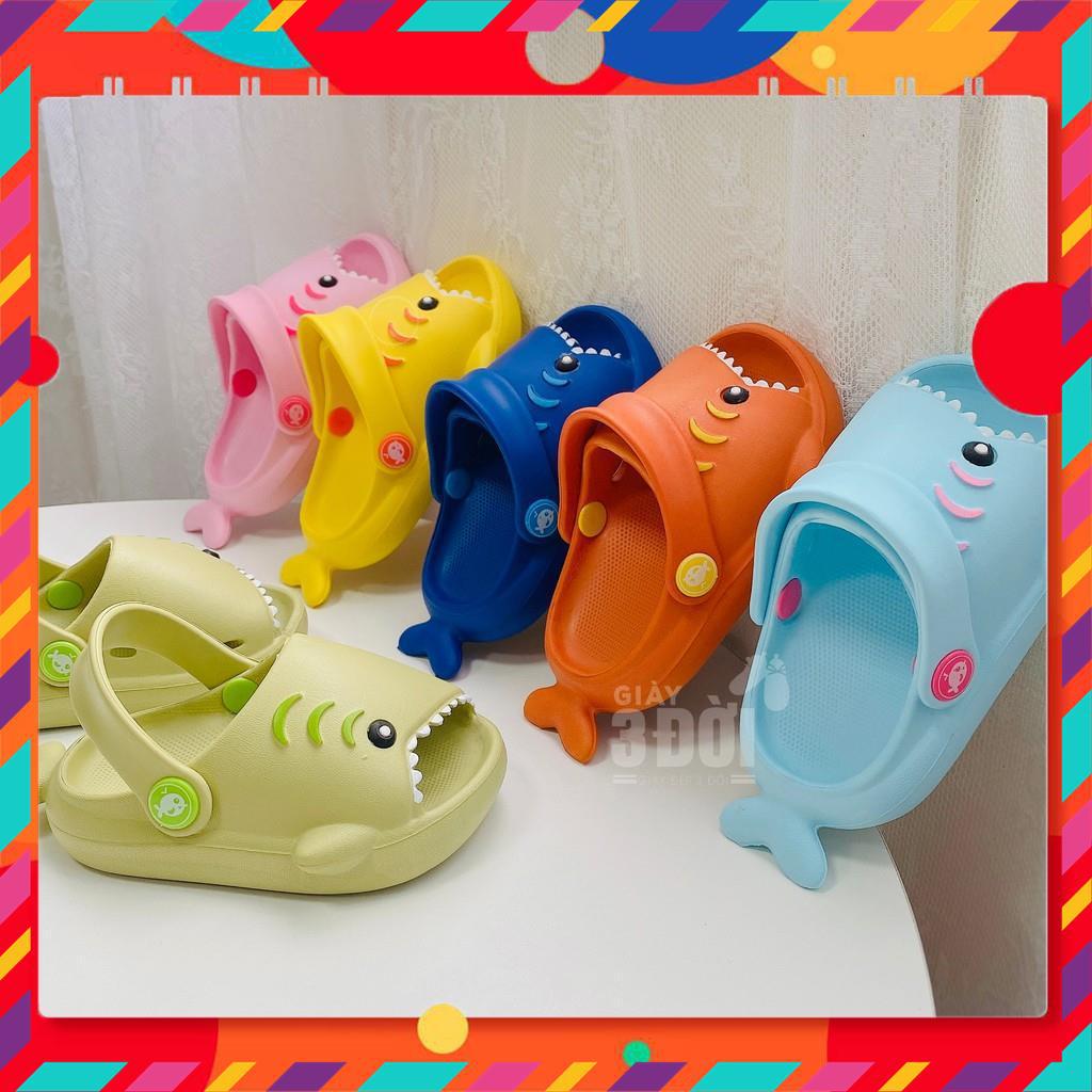 Dép Sục Cá Mập Baby Shark Bé Trai Bé Gái Cho Chân Bé 13-18cm Ngộ Nghĩnh 3DG34 GIAY3DOI