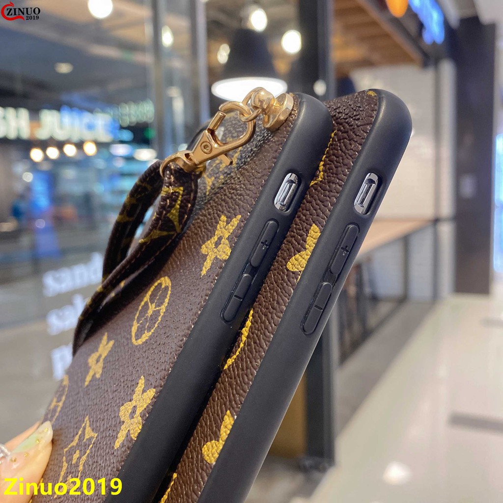 LV Ốp Điện Thoại Chống Rơi Vỡ Có Dây Đeo Cho Iphone 12 / 11 Pro Max / Xr / 8 / 7 Plus | BigBuy360 - bigbuy360.vn