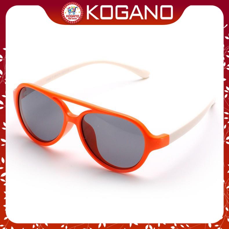 Kính mát cho bé KOGANO kính trẻ em mắt kính chống tia UV gọng dẻo chống vỡ FGK-001172