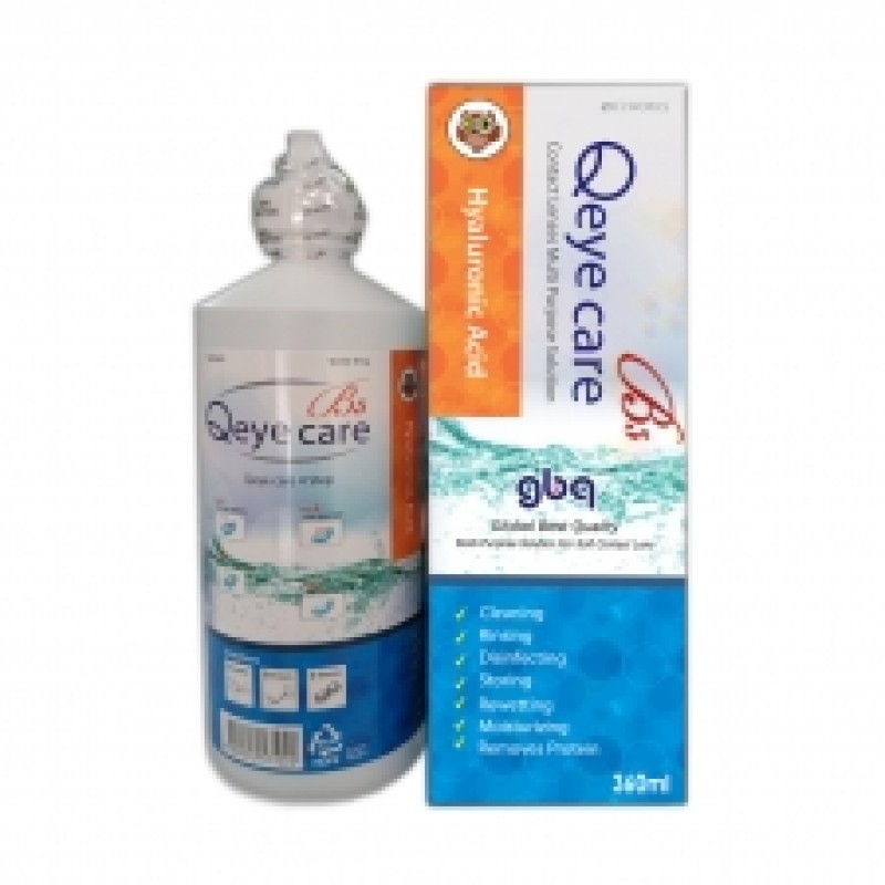 Dung Dịch Ngâm Kính Áp Tròng Qeye Care CHAI LỚN 360ml