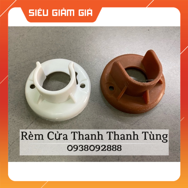 Pát - Đầu chụp Thanh Treo - Núm Vén Rèm - Giá đỡ thanh treo rèm