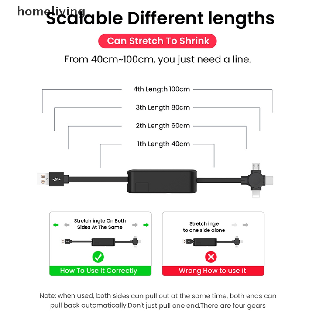 Cáp SạC Dữ LiệU USB LoạI C 4 Trong 1 Chuyên DụNg Cho ĐiệN ThoạI