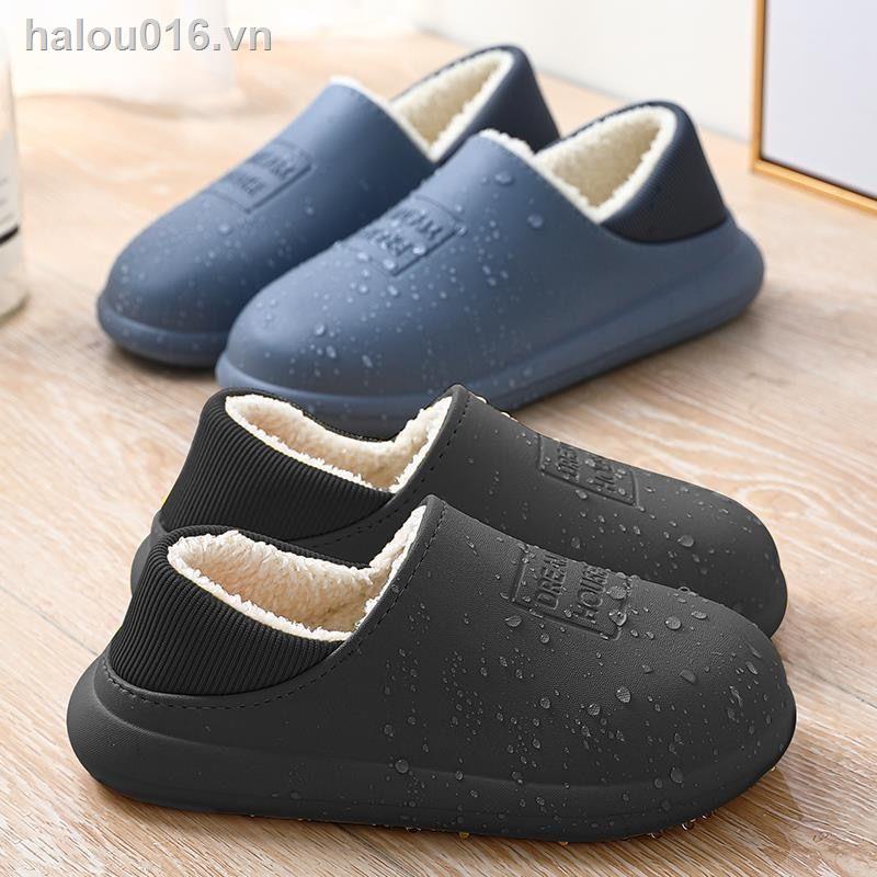 Dép cotton đi trong nhà chống thấm nước tiện dụng phù hợp mùa thu đông