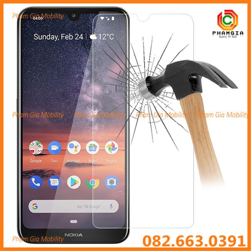 Kính cường lực dẻo nano Nokia 3.2 (Trong Suốt, chống bể)