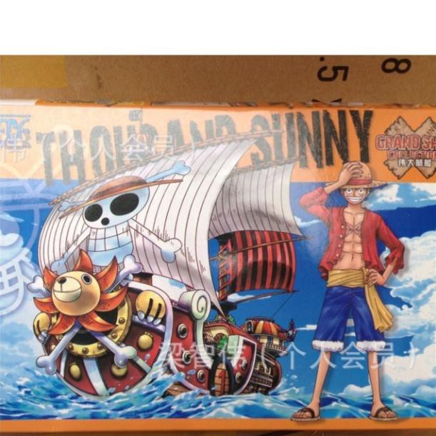 [FLASH SALE 99K] Mô Hình Thuyền Tàu Thousand Sunny Mũ Rơm Luffy One Piece hàng chuẩn đẹp tặng sticker one piece