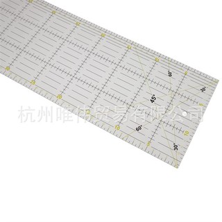 Thước quilt kẻ dọc - dùng trong may ghép vải 15x30cm, 6x12 inch
