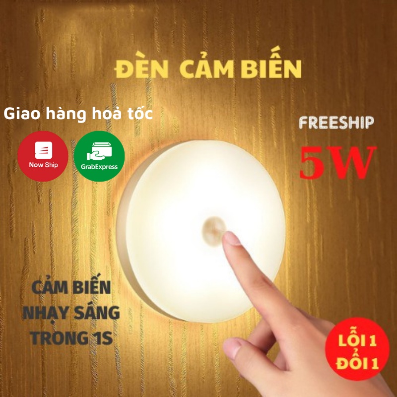 Đèn Led Cảm Biến, Đèn Cảm Ứng Chuyển Động Dán Tường Sạc USB ,Thích Hợp Cho Tủ Quần Áo, Hành Lang, ASAKI OFFICIAL