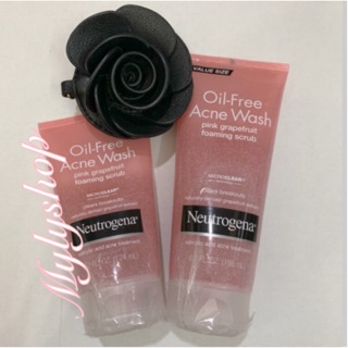 Sữa rửa mặt ngăn mụn Neutrogena Oil Free Acne Wash Pink Grapefruit foaming scrub