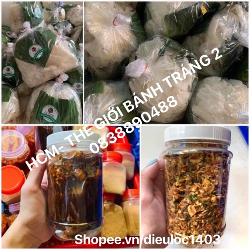 Combo 0.5kg rìa + 0.5kg sốt me+ 200gr muối hành phi !
