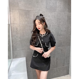 set voan viền Ngọc + tag nơ đá