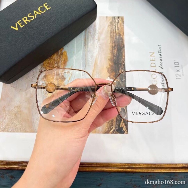 Gọng Kính Kim Loại Mắt vuông to, V.ERCASE, Thời trang cao cấp, bảo hành 12 tháng - donghokinhmat168