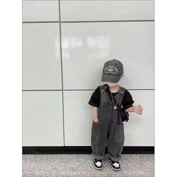 Đồ yếm jean dài cho bé trai và gái hàng quảng châu