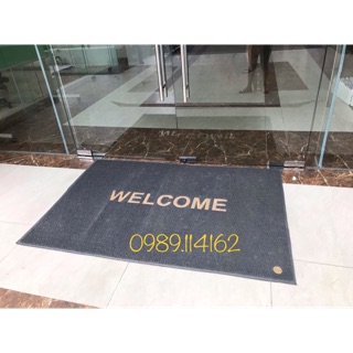 Thảm chùi chân welcome , thảm chùi chân cỡ lớn 1.2*1.8m