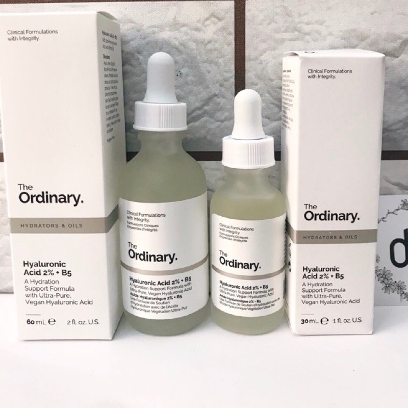 Serum dưỡng ẩm phục hồi The ordinary Hyaluronic acid 2% + B5