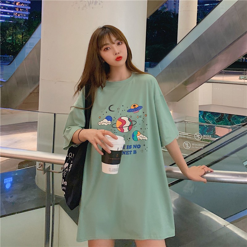 [TOP] Áo Thun Hành Tinh Xanh Bơ - Áo thun tay lỡ form rộng Unisex 38-65kg Nam Nữ  [VIDEO+ẢNH THẬT]