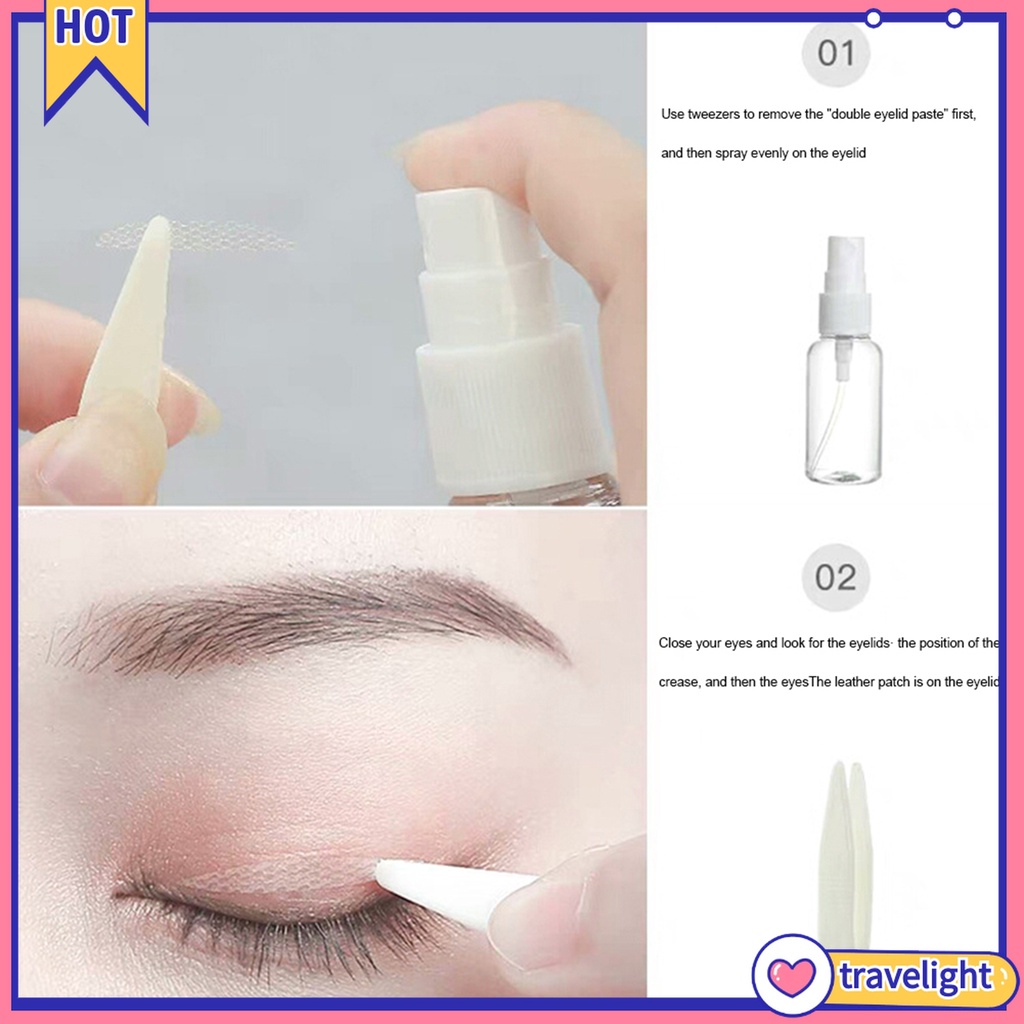 (Travelight) Set 48 miếng dán mắt hai mí kết cấu dạng lưới