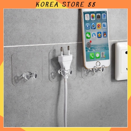 Combo 10 Miếng Dán Tường Treo Phích Cắm Đa Chức Năng 88092 KOREA STORE88