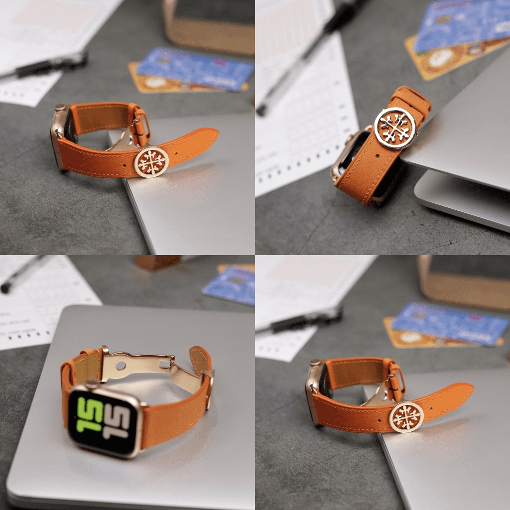 Dây Da Handmade [DA THẬT, BẢO HÀNH 1 NĂM] Swift Cam cho Apple Watch Seris 1/2/3/4/5/6/7