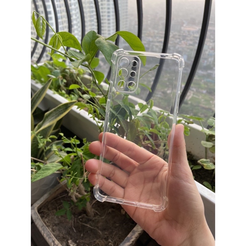 Ốp lưng dẻo chống sốc cho Oneplus 9R Silicon gờ cao 4 góc trong suốt