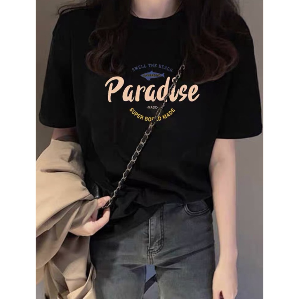 Áo Thun Phông Nam Nữ Tay Lỡ Form Rộng Áo 3158 Unisex Hàng Quảng Châu in chữ PARASIDE