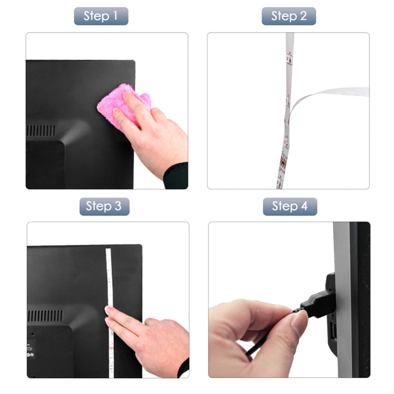 Dây đèn LED 2835 5050 USB RGB TV DC5V dài 1M/2M/3M/4M/5M dùng cho trang trí