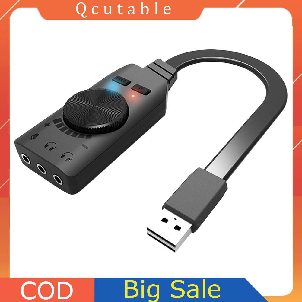 Bộ Chuyển Đổi Âm Thanh Usb 3.5mm Gs3 7.1 Cho Máy Tính