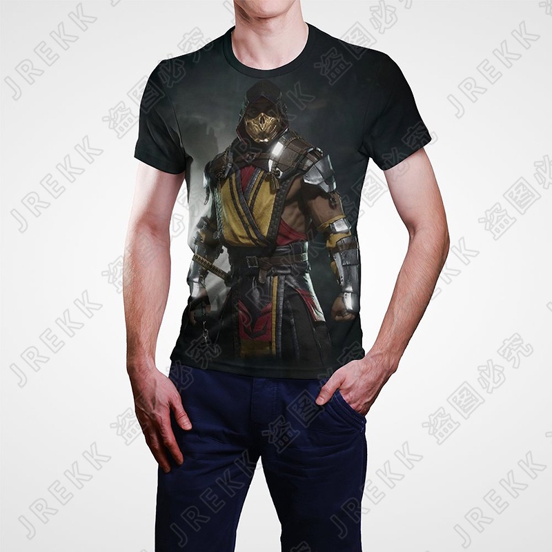 Áo Thun Tay Ngắn In Họa Tiết game mortal kombat Hoạt Hình 3d Thời Trang Mùa Hè 2023 Cho Nam Và Nữ