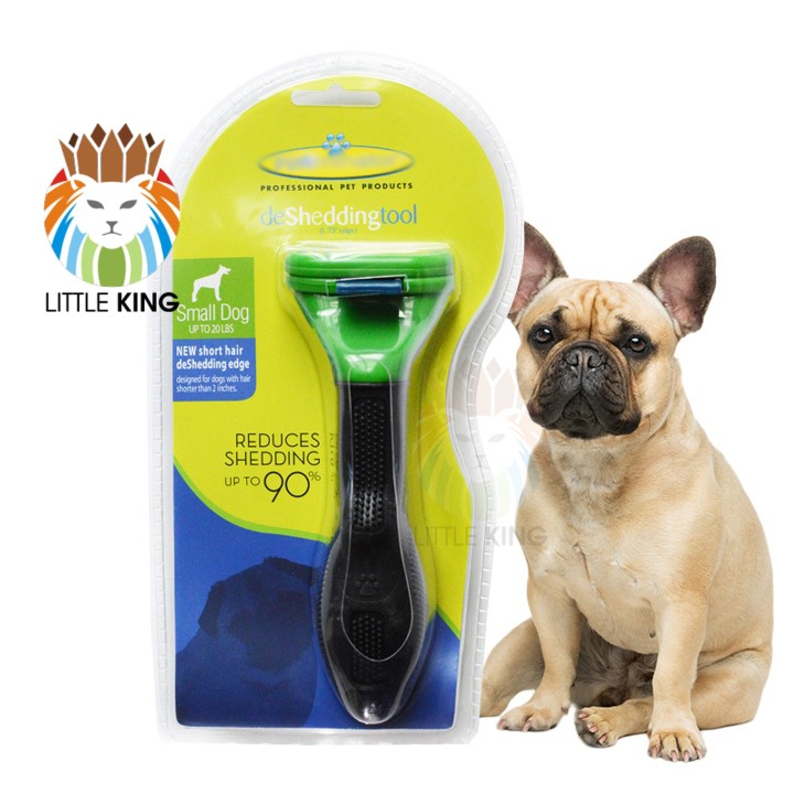 Lược chải lông Furminator có nút bấm cho chó nhỏ dưới 9kg Little King pet shop