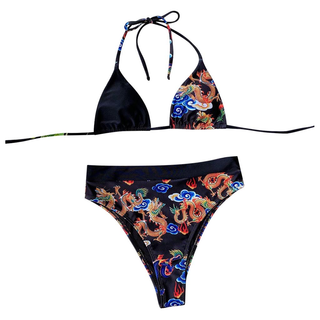 Bikini Dây Nâng Ngực In Họa Tiết Gợi Cảm Dành Cho Nữ | BigBuy360 - bigbuy360.vn